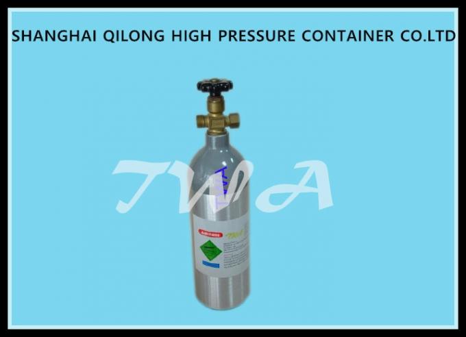 cilindro de oxígeno de aluminio de alta presión del hospital de la longitud de las botellas de gas 1.5L 316m m