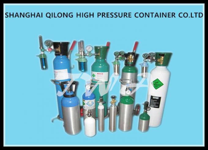 cilindro de gas de aluminio de alta presión 1.34L L cilindro de gas de la seguridad para médico