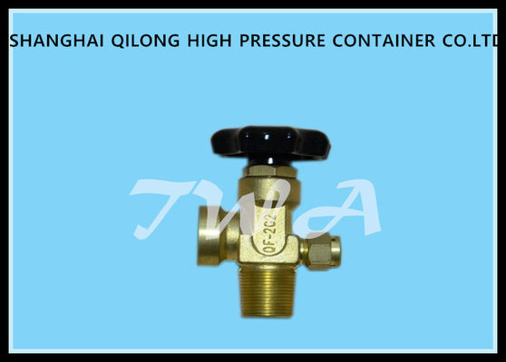 China Válvulas de cobre amarillo del cilindro de oxígeno, QF-2G, válvulas internas de la botella del hilo G5/8 milímetro proveedor