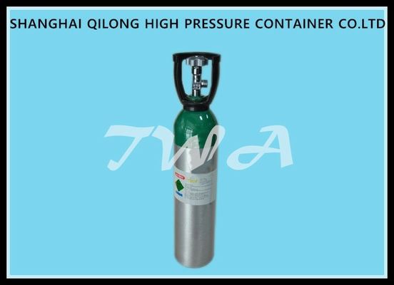 China Cilindro de gas de aluminio de alta presión de la seguridad del cilindro de gas del PUNTO 4.64L para la bebida del CO2 del uso proveedor