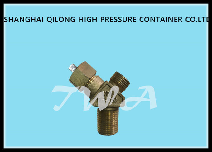Válvula de descarga de presión ajustable de oxígeno de las válvulas de cobre amarillo del cilindro CGA200