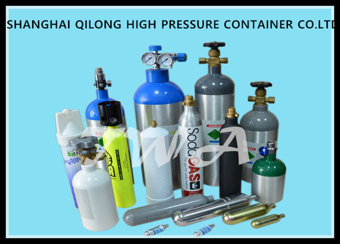 Ideal ligero de aluminio de alta presión del cilindro de gas del cilindro de oxígeno para los gases mojados